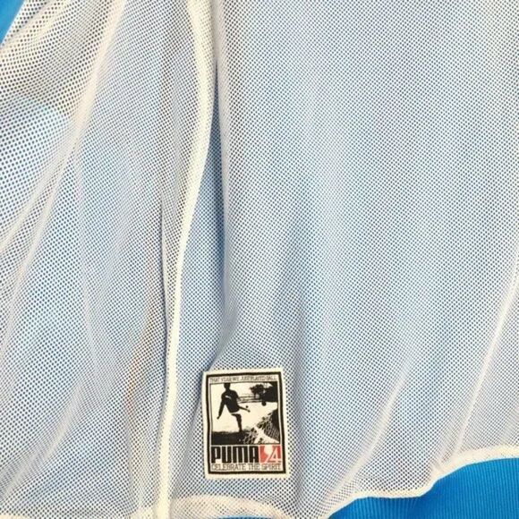 Puma Lightweight Full Zip Blue Track Jacket Size Small - Picture 8 of 9